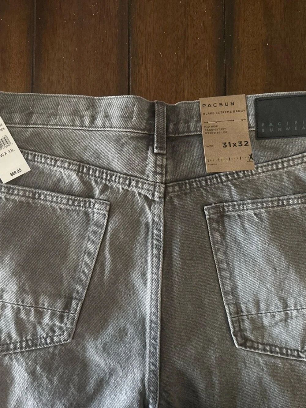 PacSun Men’s Blake Baggy Jeans - Charcoal Gray